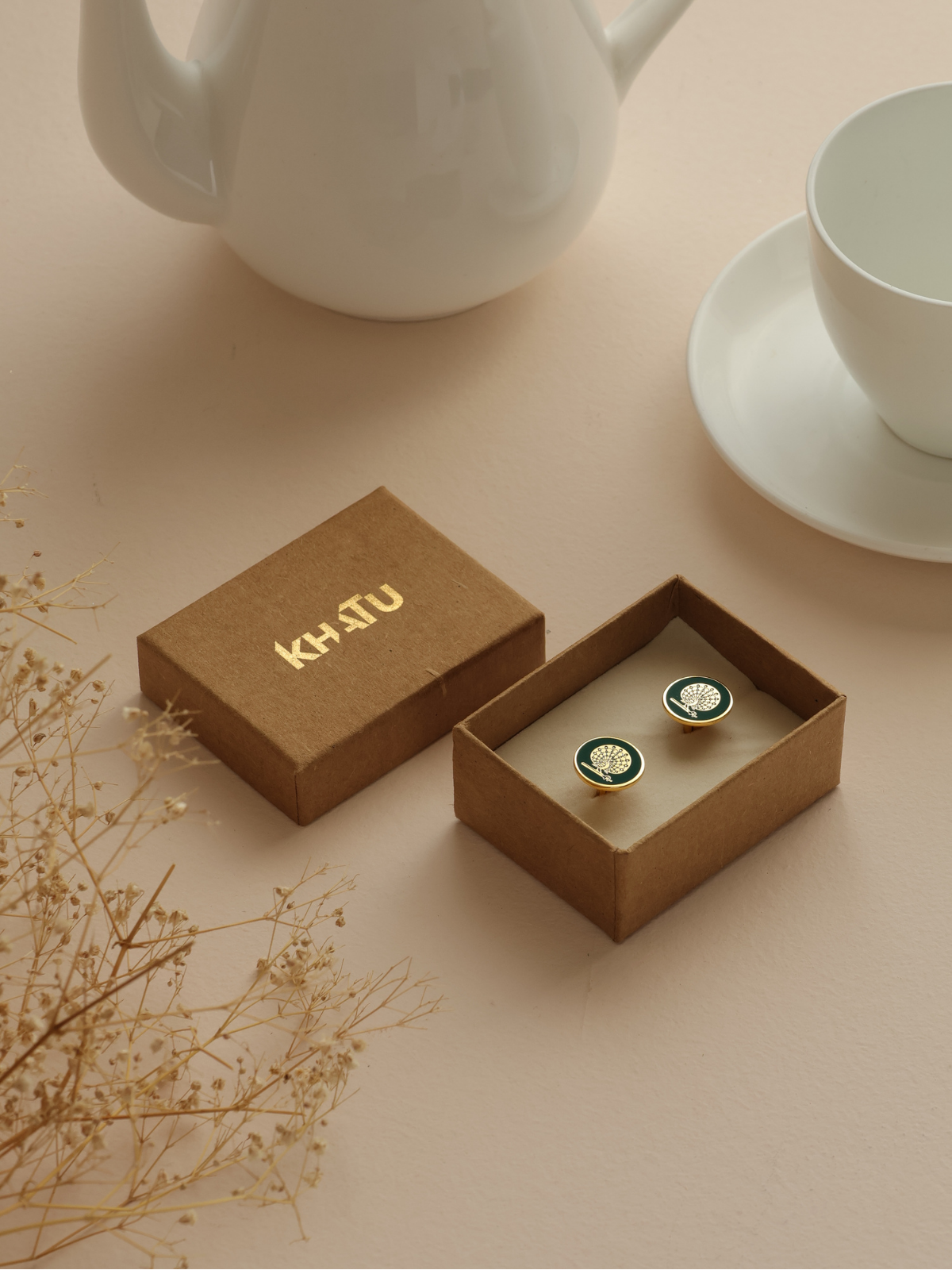 Peacock Green Cufflinks