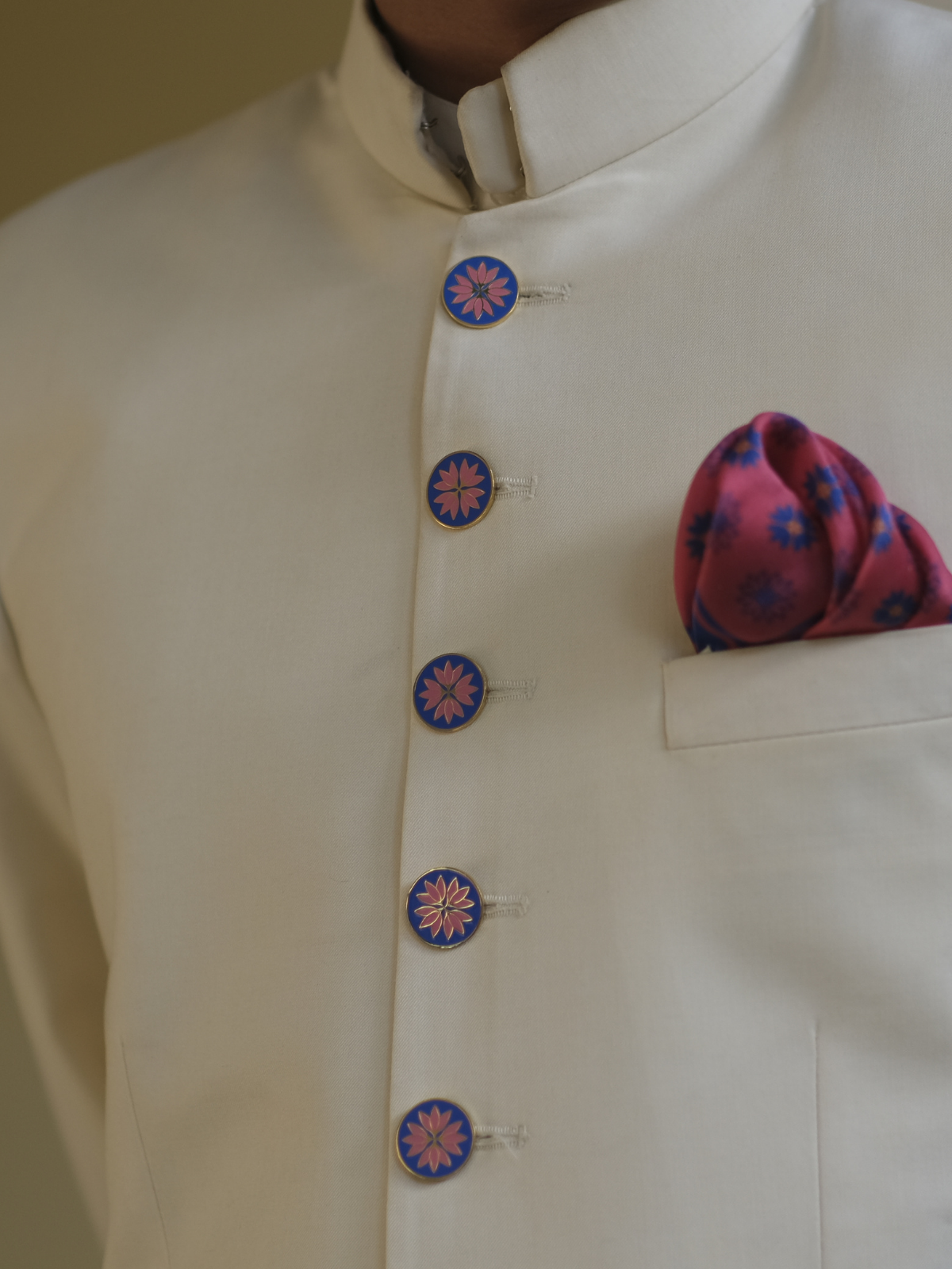 Lilies Floral Pocket Square