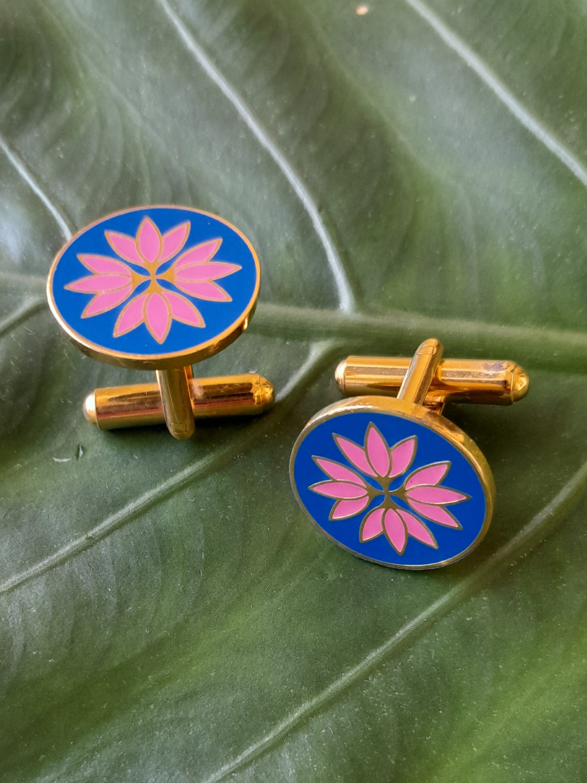 Cufflinks Lilies Flower