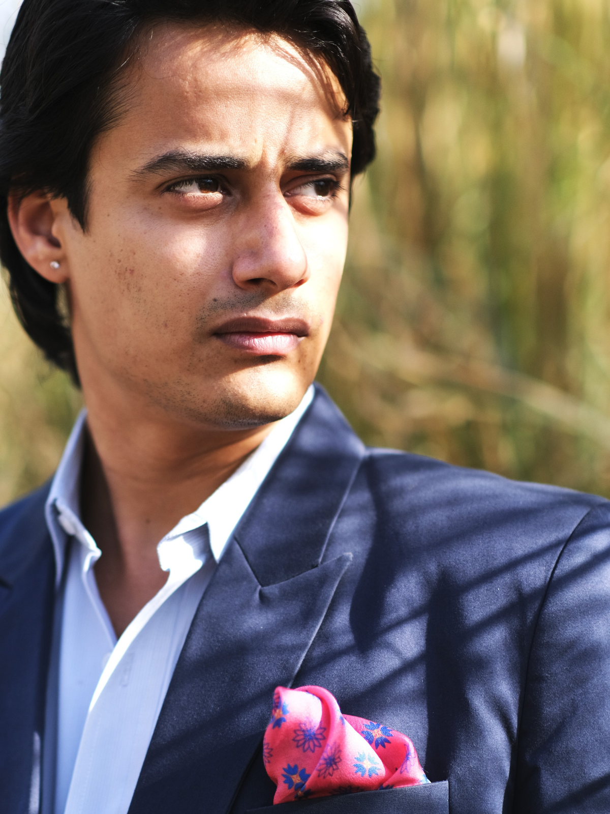 Lilies Floral Pocket Square