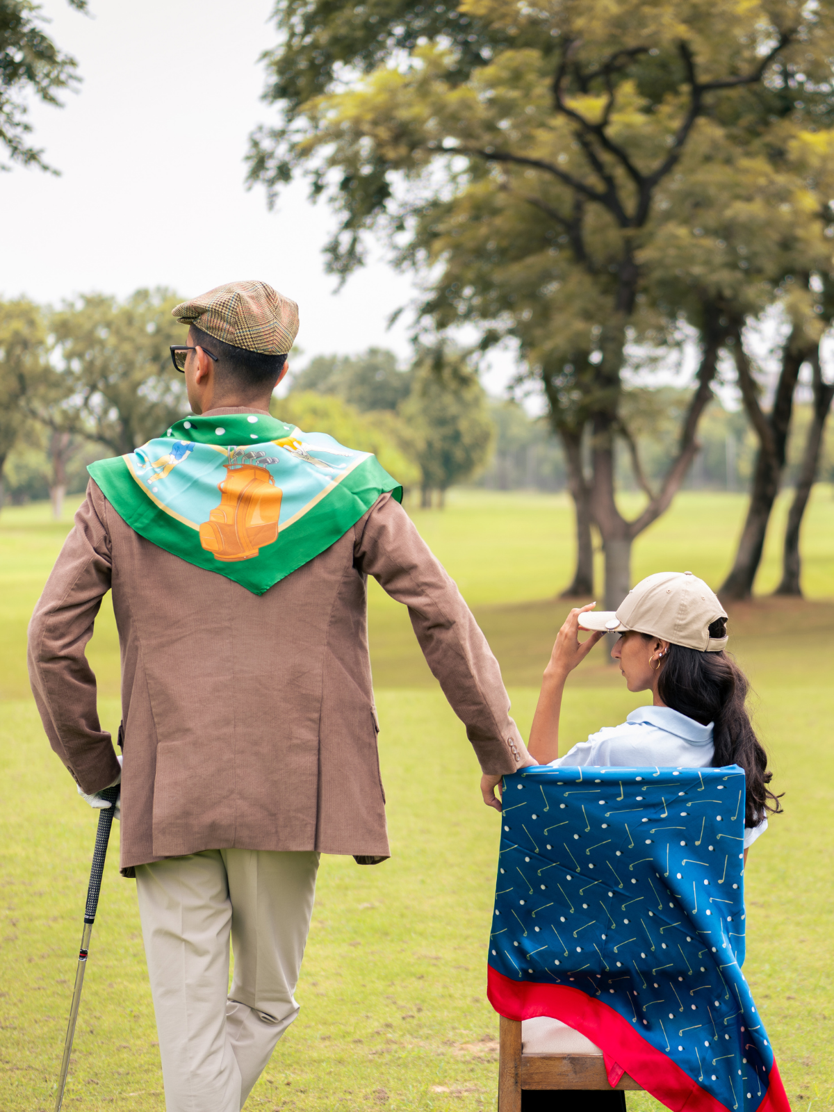 Scarf Golf Club Blue