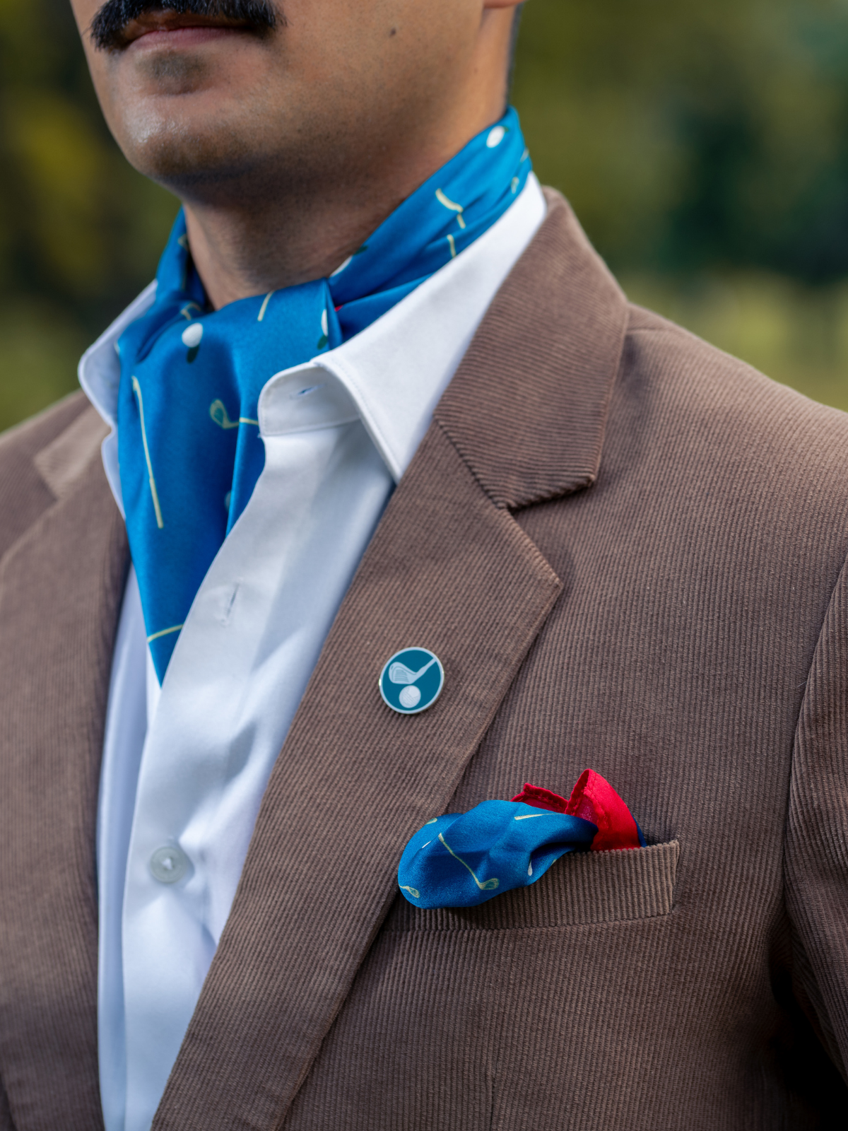 Scarf Golf Club Blue