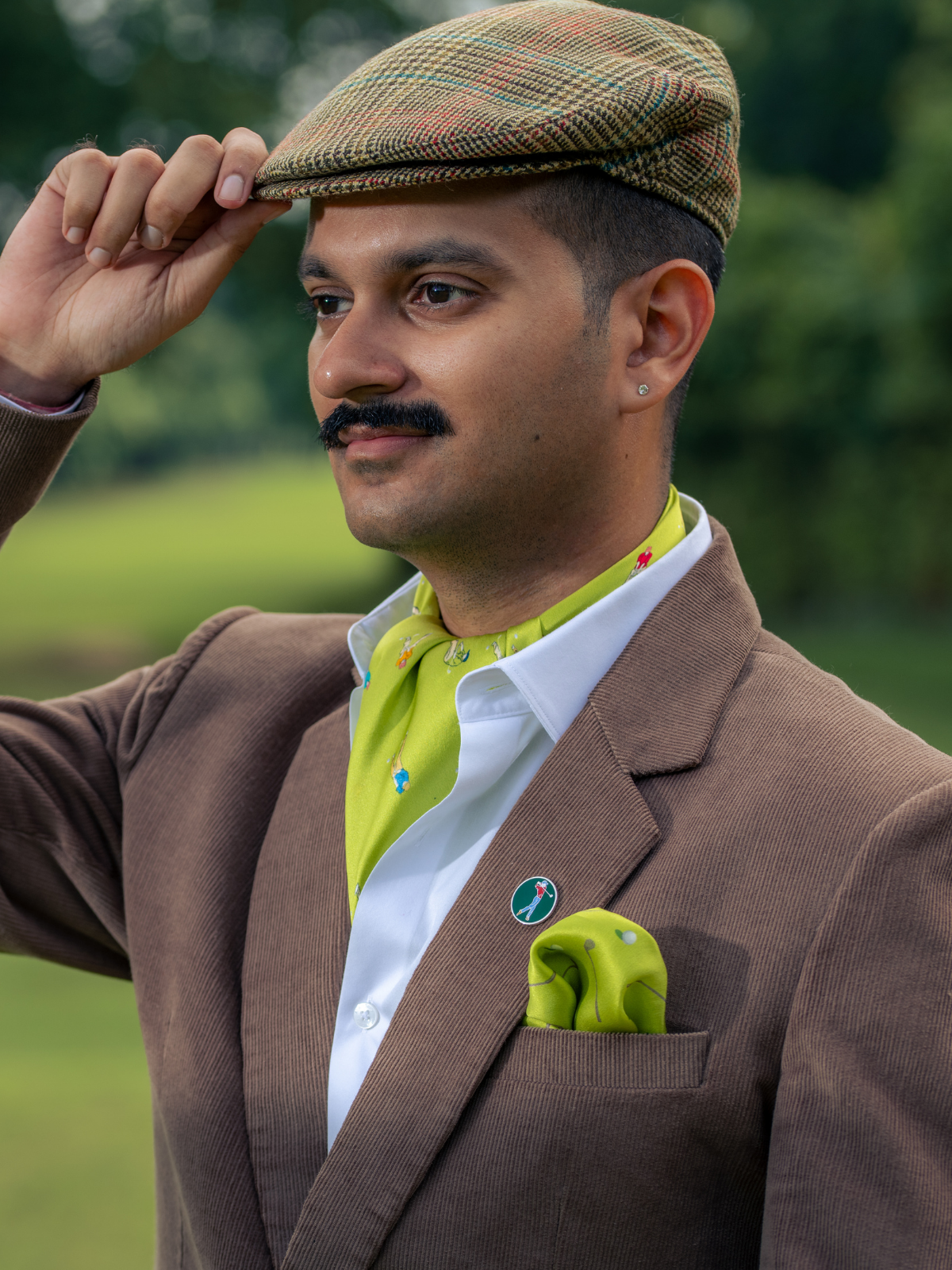 Scarf Golfer Green
