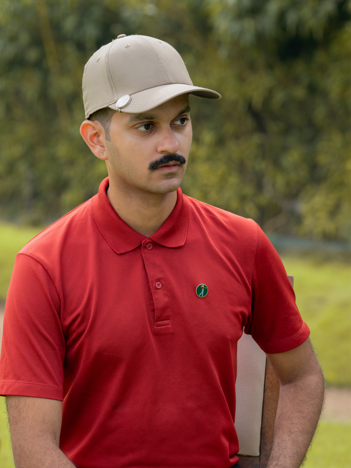 Lapel Pin Golfer Green