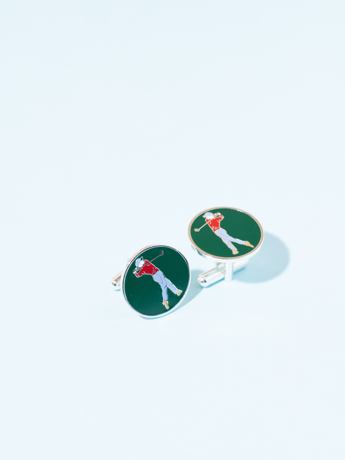 Cufflinks Golfer Green