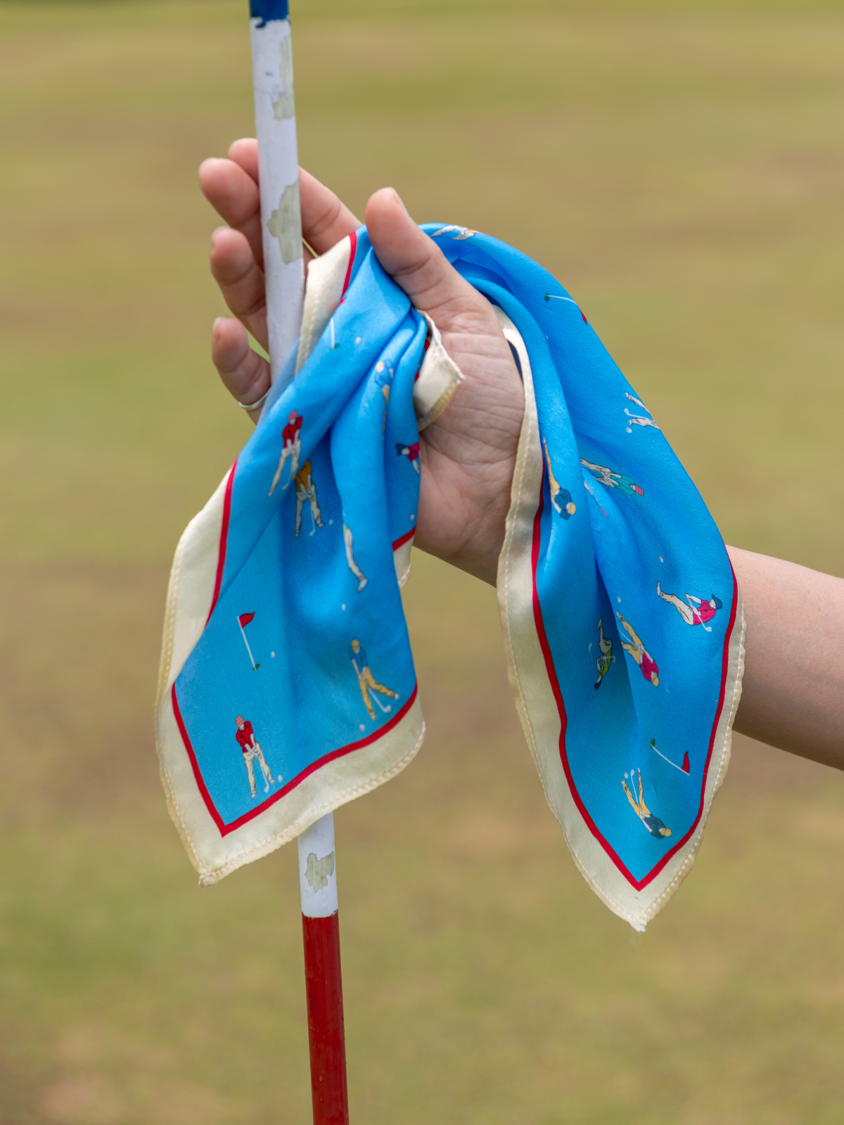 Pocket Square Golfer Blue