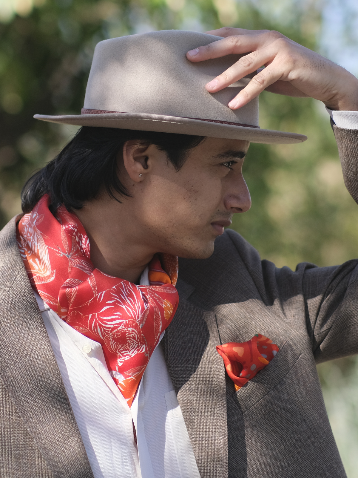 Red Scarf Jaipur