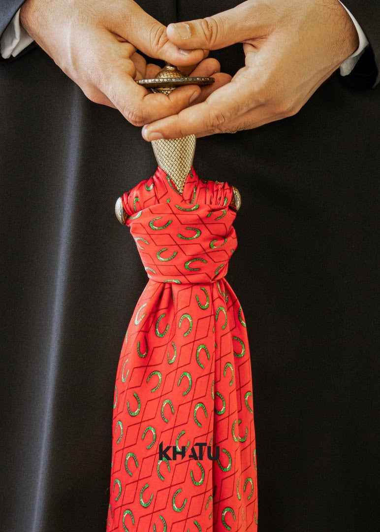 Red Horse Shoe Scarf