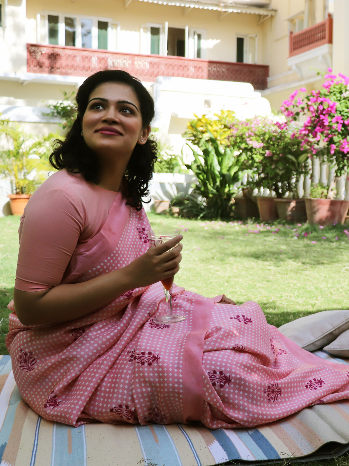 Pink Saree