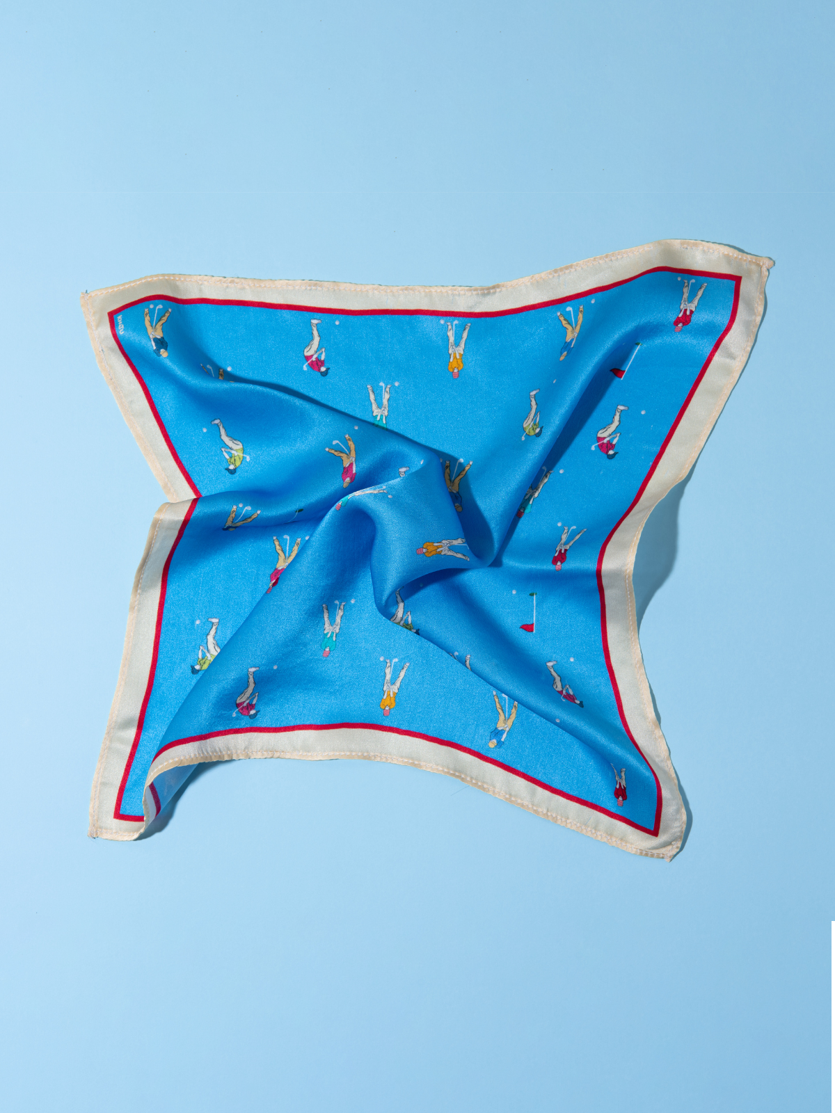 Pocket Square Golfer Blue
