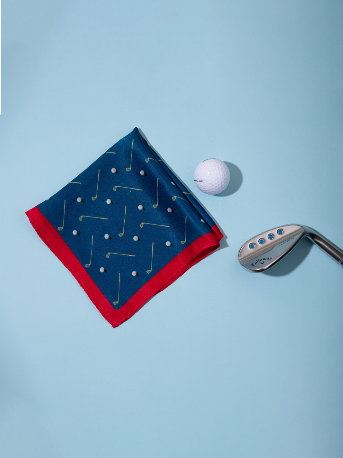 Pocket Square Golf Club Blue