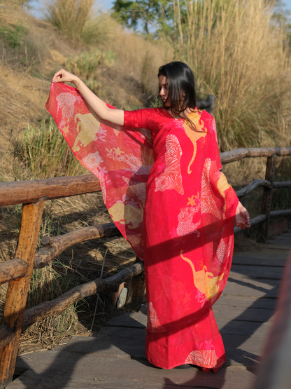 Wild Life Saree