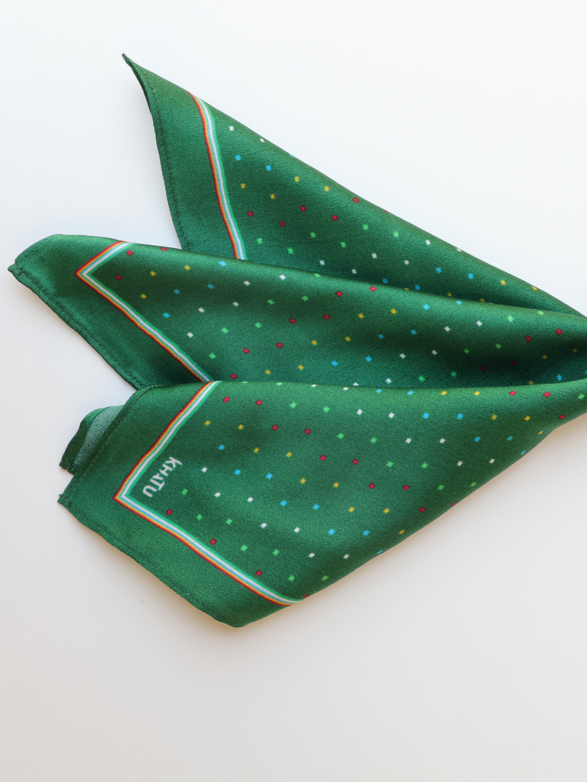 Green Pocket Square 