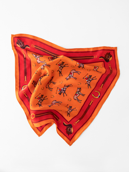 Orange Pocket Square