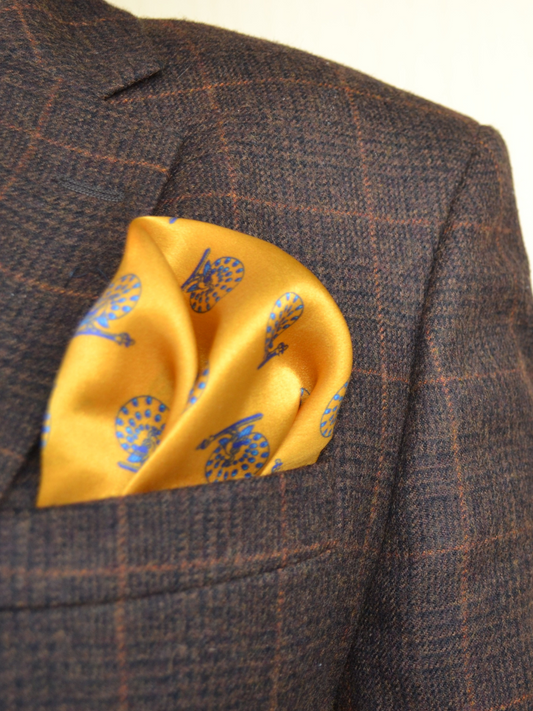 Peacock Pocket Square for Men