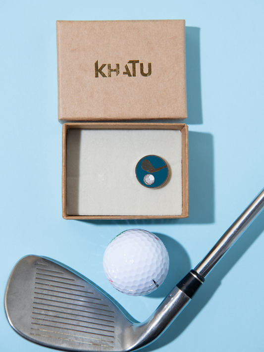 Lapel Pin Golf Club Blue