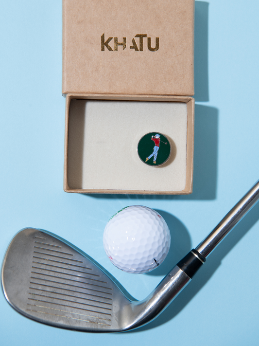 Lapel Pin Golfer Green