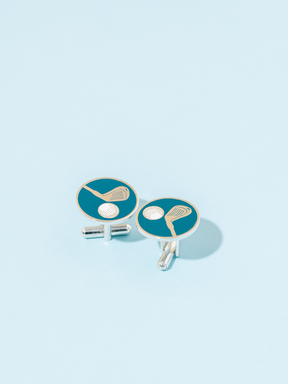 Cufflinks Golf Club Blue