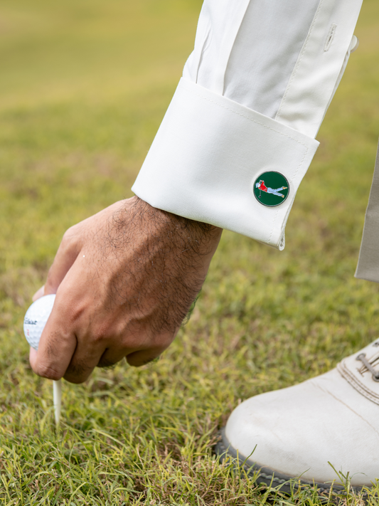 Cufflinks Golfer Green