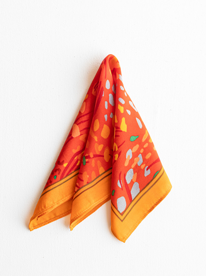 Orange Pocket Square 