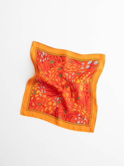 Orange Pocket Square