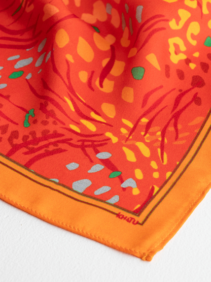 Orange Pocket Square 