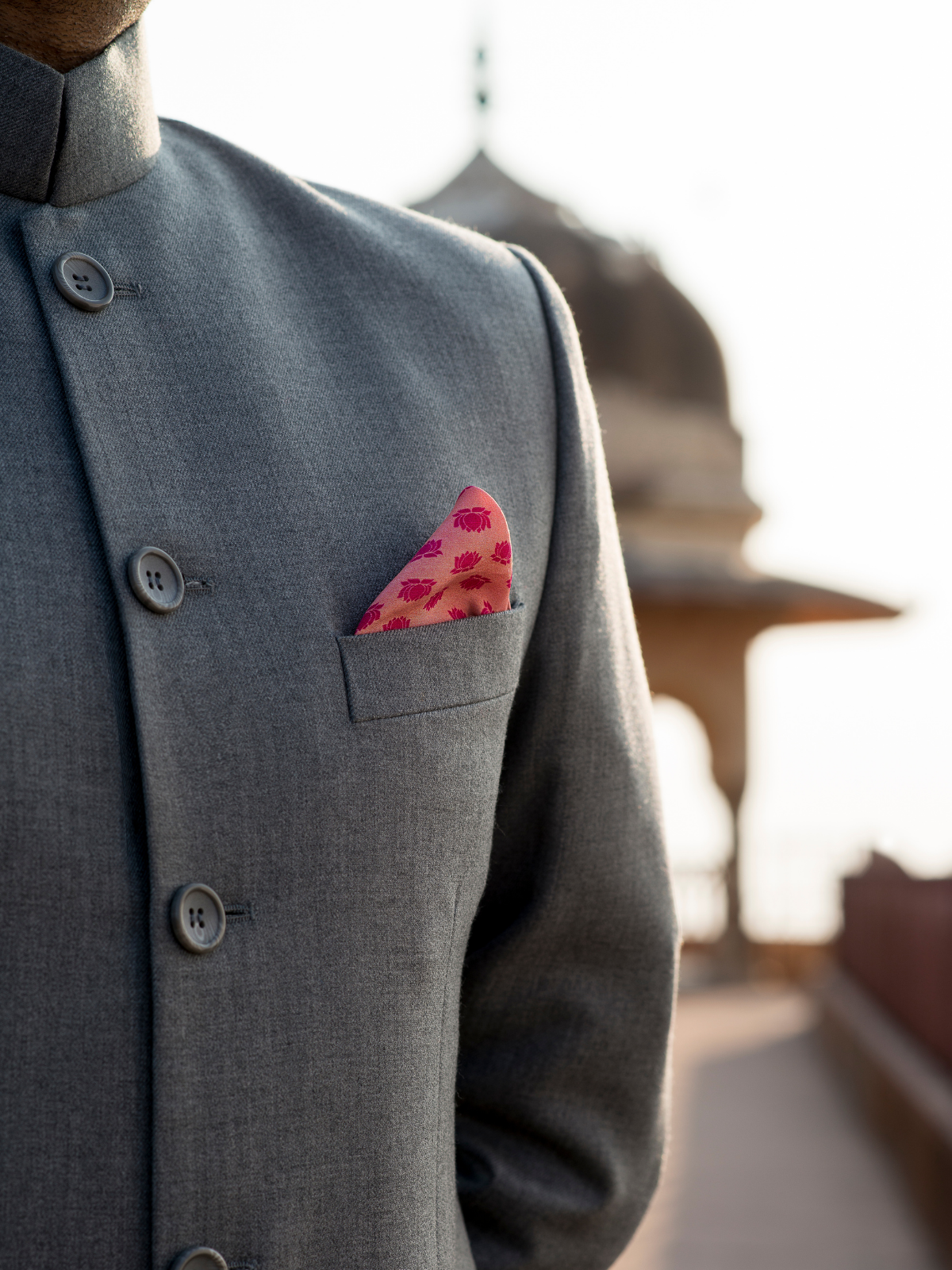 Pink Pocket Square,