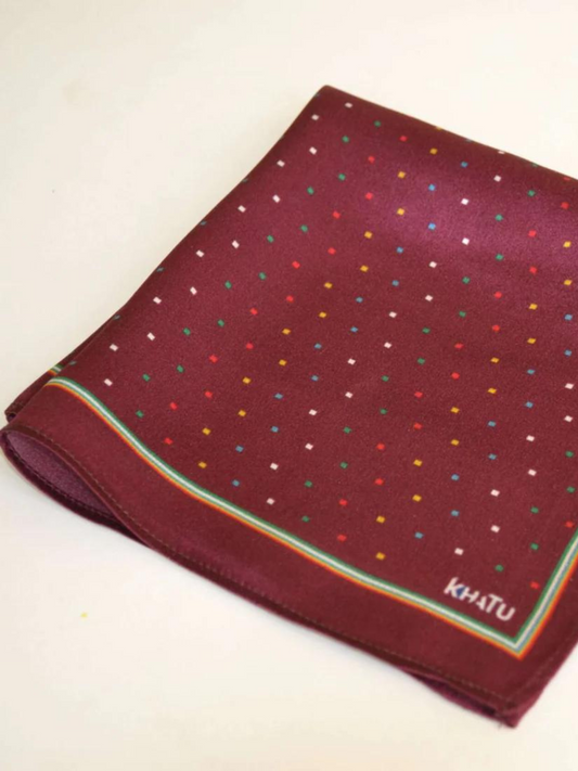 Maroon Pocket Square