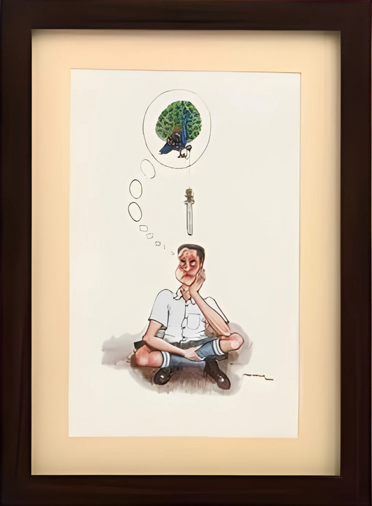 Sword over the head Cartoon